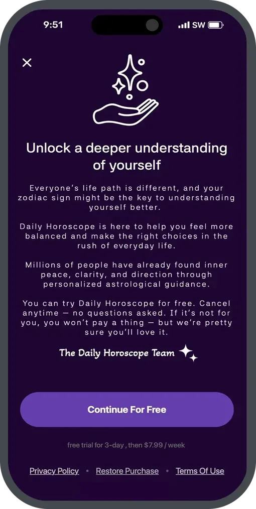 Daily Horoscope paywall