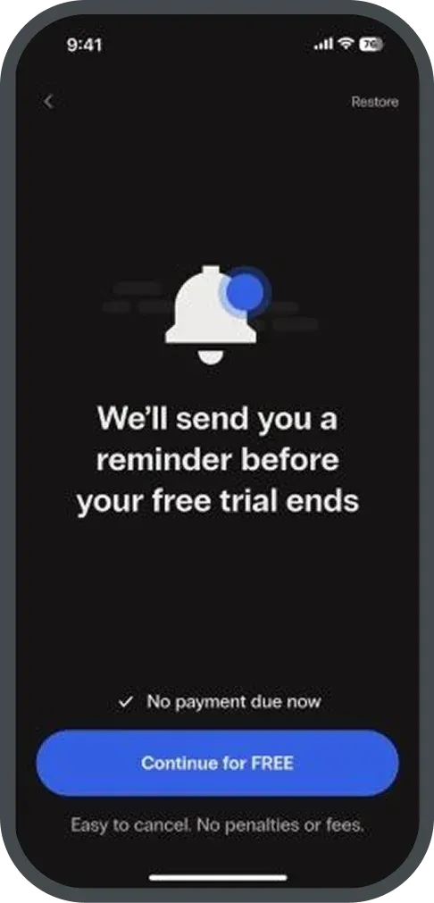Speak4Me paywall